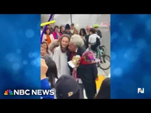 Crossing guard who worked at CA elementary school for almost 20 years receives emotional sendoff