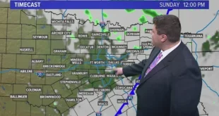 DFW Weather Light rain chances tomorrow with cooler temps to start next week